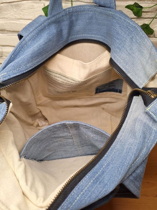 Jeansowa szopperka - rękodzieło