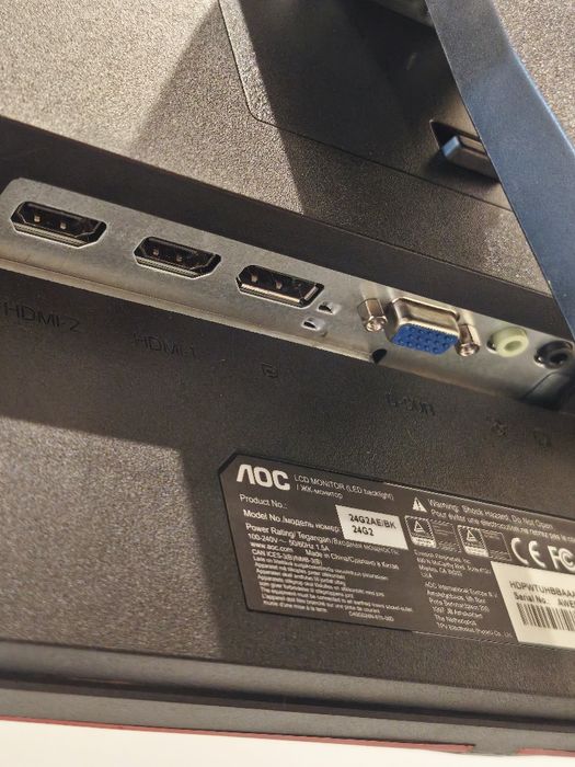 Ігровий монітор AOC 24G2AE — 144Hz IPS Full HD
