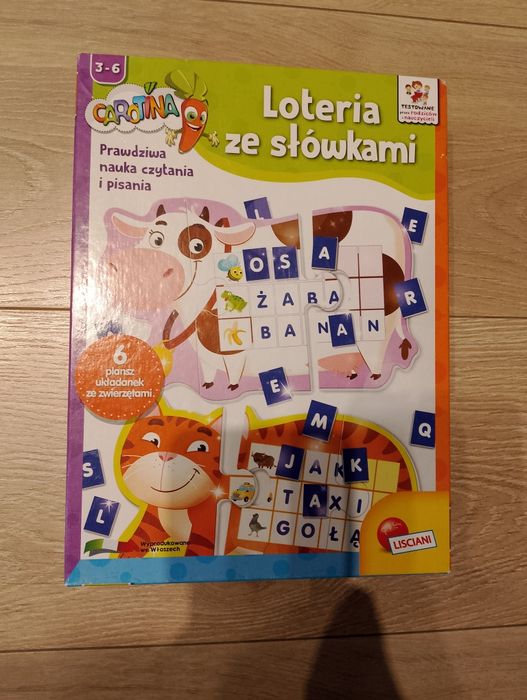 Gra Loteria ze słówkami Carorina 3-6 lat