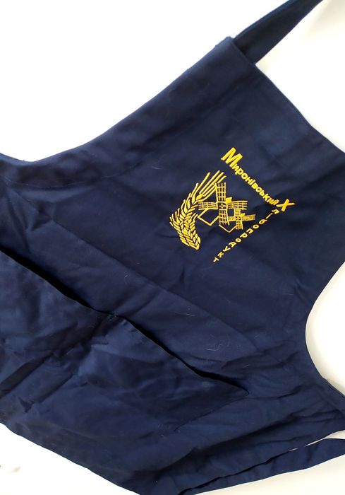 СИНИЙ Фартук повар шеф повара вышивка Миронівський хлібопродукт МХП