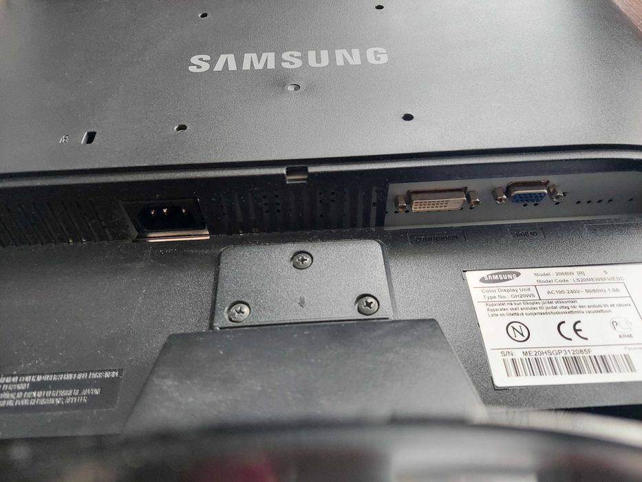 Монітор 20" Samsung 206BW Чорний (Потребує ремонту)
