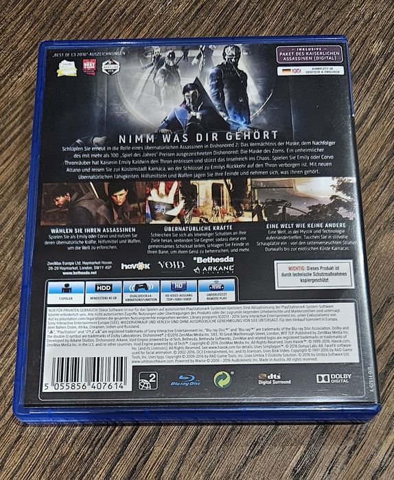 Gra PS4 Dishonored 2