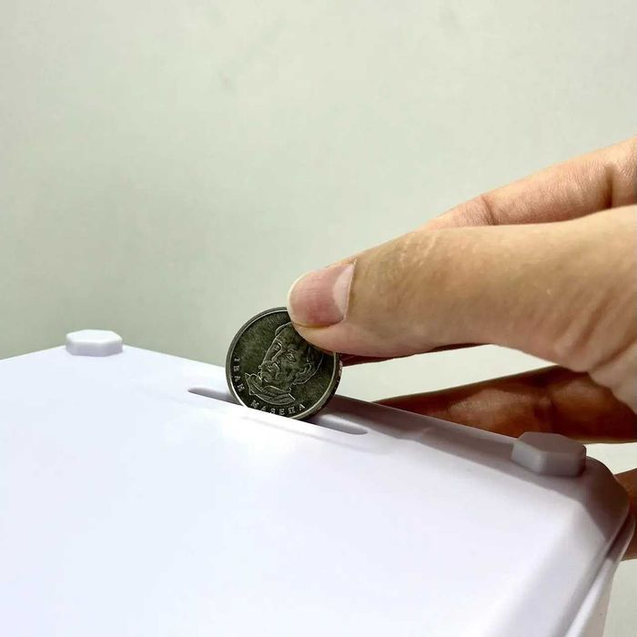 Сейф-копилка Сейф дитячий працює від аккумулятора Рожевий (MK 5398)