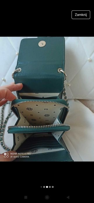 Monnari mała torebka saszetka na telefon khaki