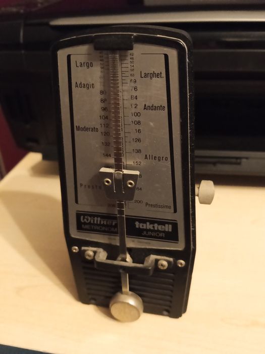 Metronom mechaniczny Wittner Taktell Junior | Vintage W. Germany | Sprawny