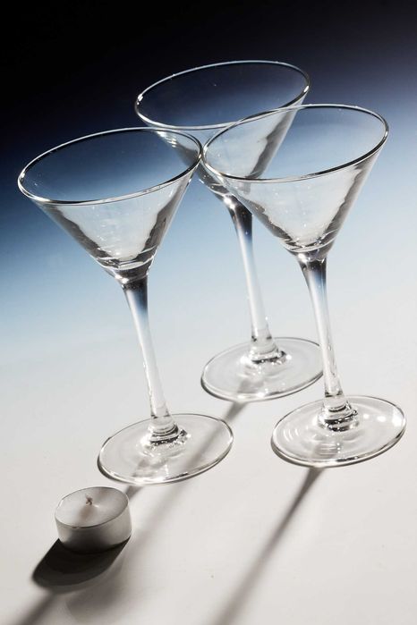 Kieliszki do martini koktajlowe koktajli 3 sztuki