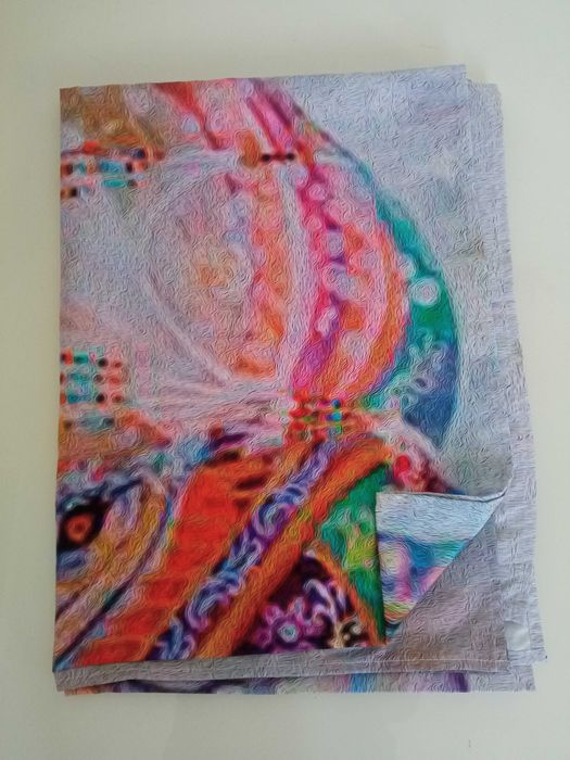 Kolorowy lekki obrus narzuta 200x148cm