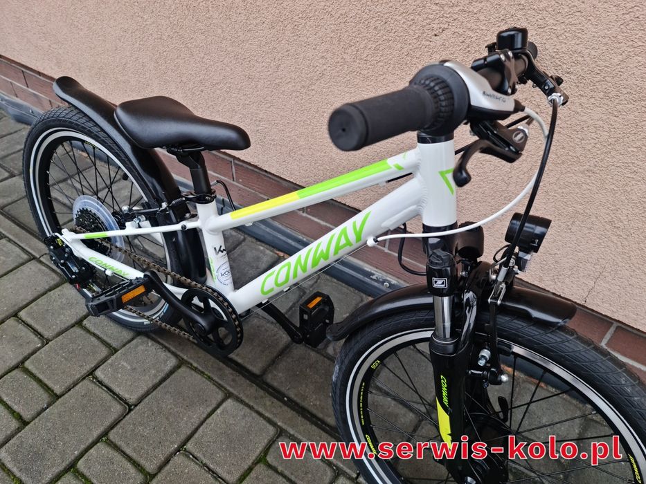 Rower dziecięcy CONWAY koła 20 SHIMANO aluminium LEKKI rabat WYSYŁKA