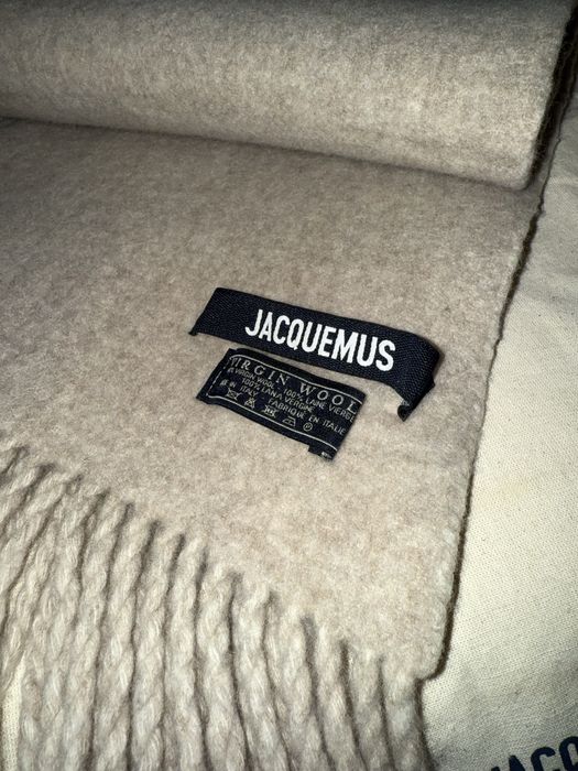 Оригінал! Шарф Jacquemus Logo, нюанс