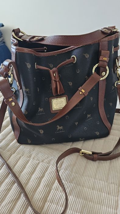 Bolsa Cavalinho preta e castanho