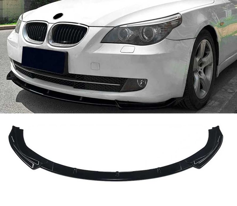 SPLITTER DOKŁADKA Zderzaka Zwykły DLA BMW E60 E61 2008/2010 Czarny