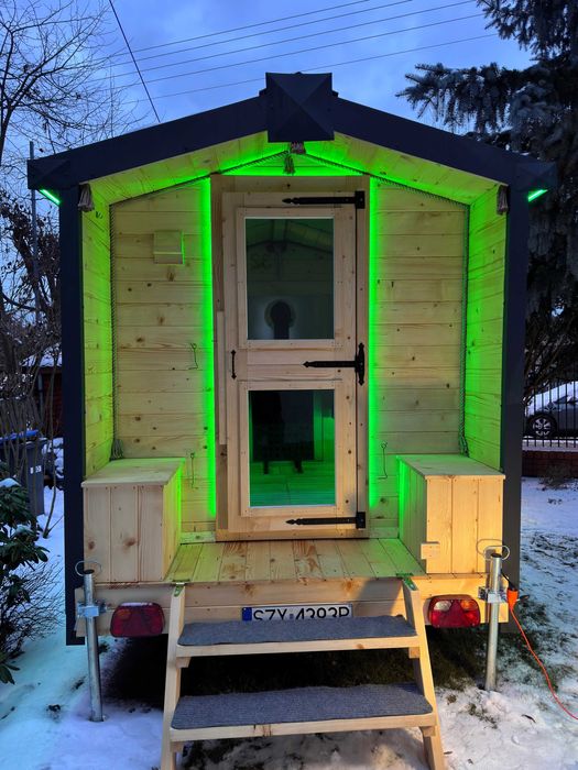 Sauna Mobilna na Drewno Wynajem Nowa Komfortowa Mińsk Mazowiecki