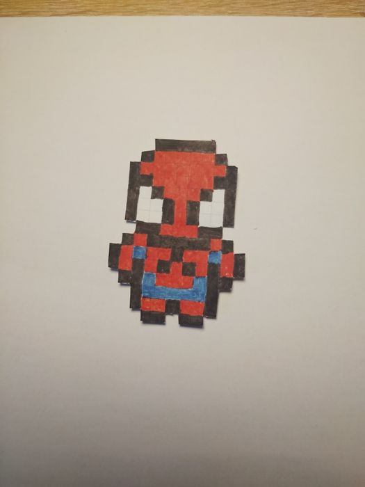 Pixel art Spiderman 15x11 kratek
