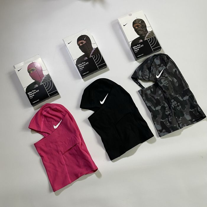 Балаклава Nike Ski mask чорна рожева камуфляж найк макса nike