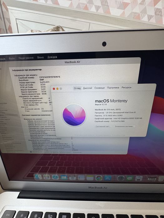 Ноутбук MacBook air 13 2017