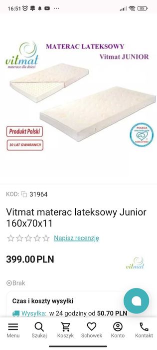 Rama łóżka Ikea 160x70