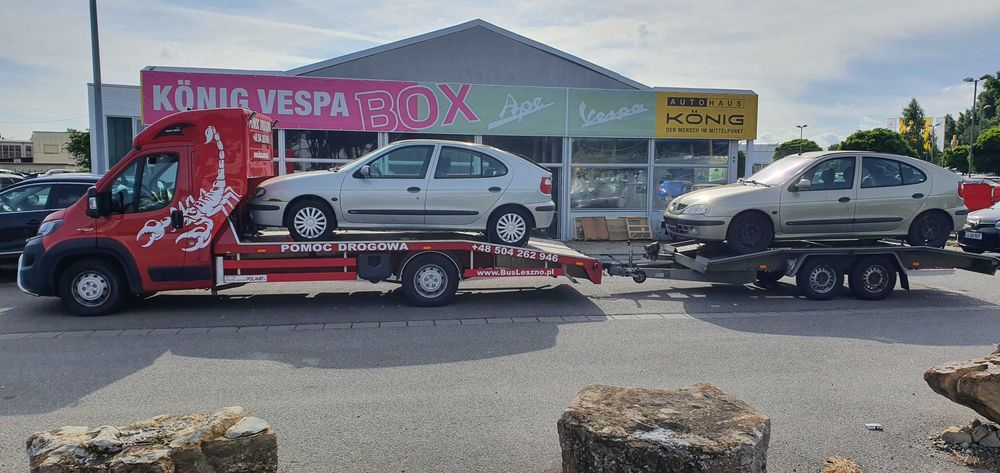 Autolaweta Pomoc drogowa holowanie samochodu Leszno