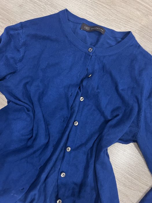 Sweterek bolerko niebieskie