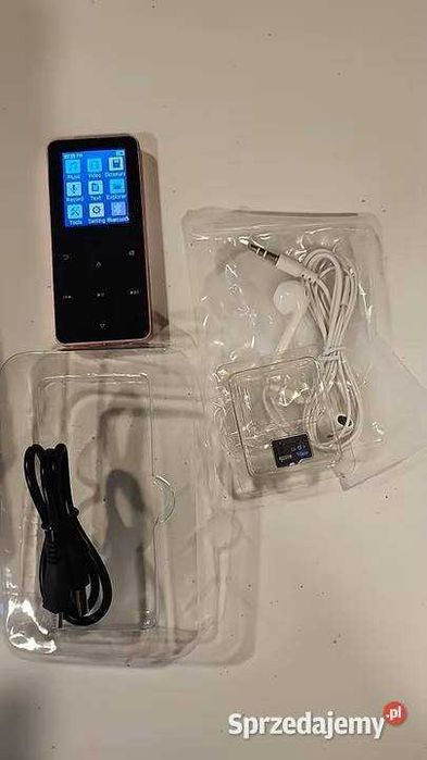 NOWY ODTWARZACZ MUZYKI MP3, radio, dyktafon, kolor srebrny