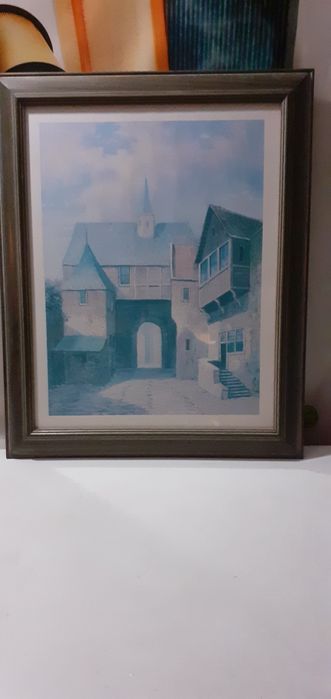 Quadro com paisagem bucólica64309604983683123