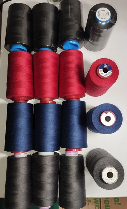 Zestaw dużych nici overlock Trecore Coats Gutermann