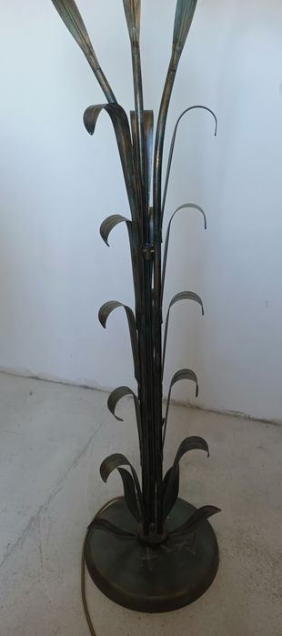 Lampa stojąca mosiężna