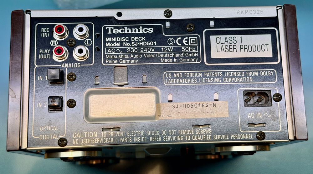 Technics MiniDisc DECK SJ-HD501 mini disc