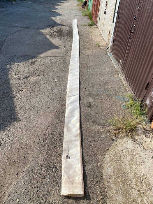 Пожарний рукав полотно Б/У  без концевых муфт  150мм=10 м