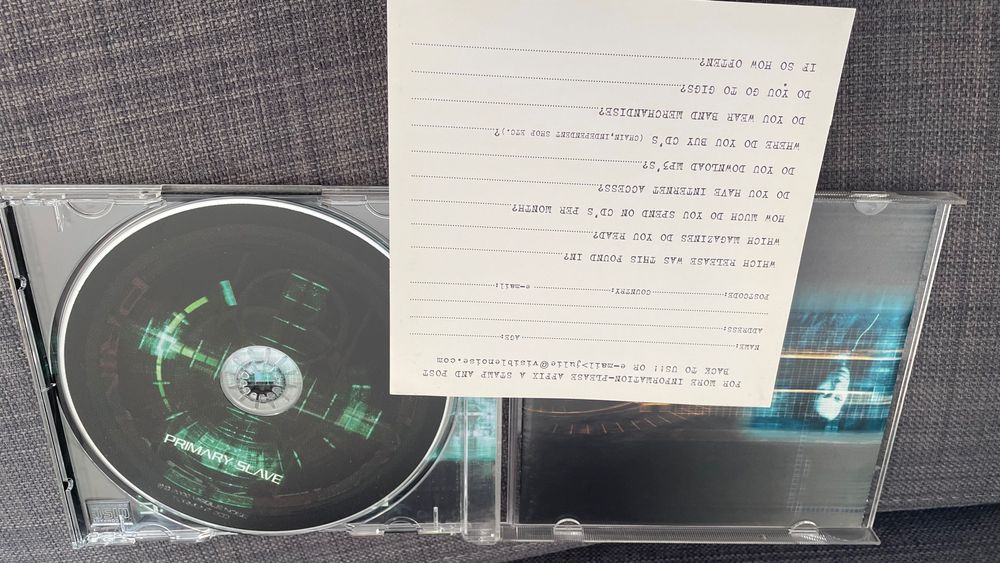 Primary Slave ‎– Data Plague - cd64729664820355122