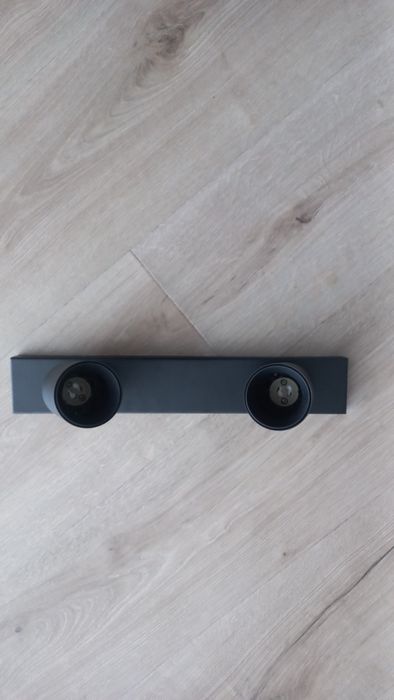 Lampa sufitowa na dwie żarówki czarny mat. Jak nowy!!!