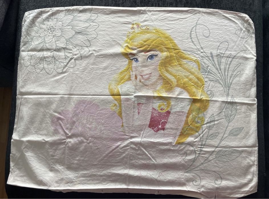 Princess Disney - Capa de edredão e fronha de almofada