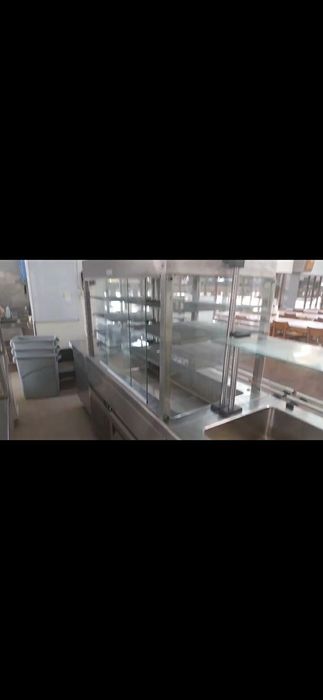 Linha completa de self-service de refeitorio