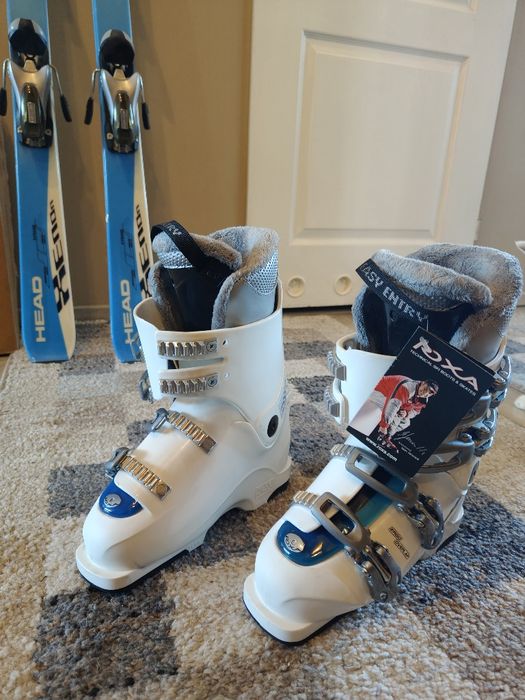 Narty plus buty - nowe (Head Xenon; Roxa) plus kijki