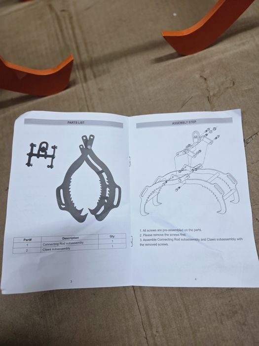 Pinças para elevação de toras VEVOR