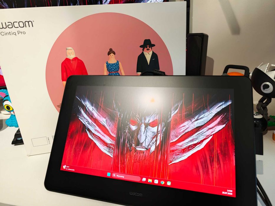 Wacom Cintiq Pro 16 4K DTH167, Wacom Stand, Pro Pen 2 Jak nowy Okazja