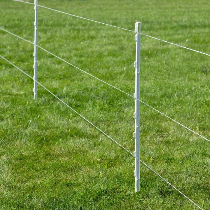 Palik ogrodzeniowy z polipropylenu BASIC, 105 cm, biały, poj. stopka