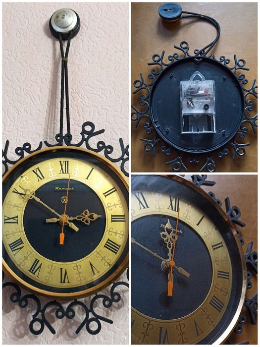 Настенные часы "Маяк", "Янтарь", "Молния"