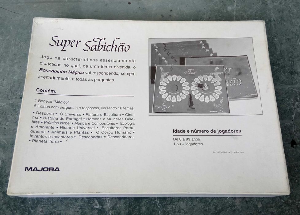 Jogo de tabuleiro "Super Sabichão" - Majora (1990)