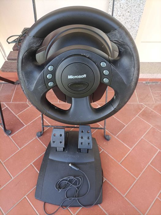 Microsoft SideWinder Force Feedback Volante E Pedais