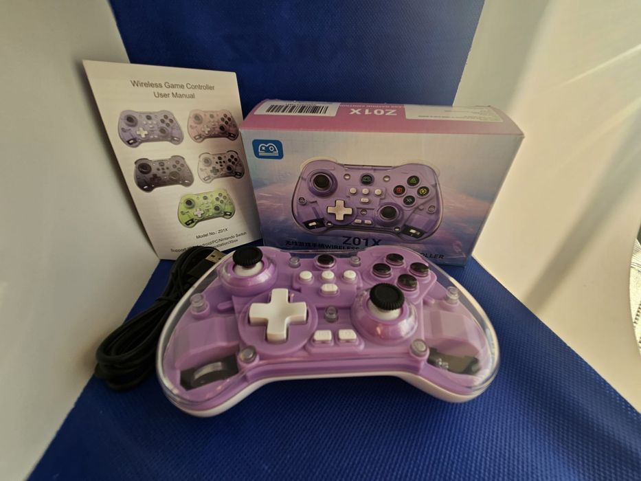 Nowy Kontroler Bezprzewodowy Z01X (Purple) - Do Switch, PC, Android/iO