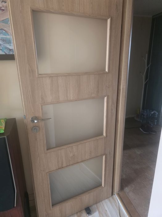 skrzydło drzwi wewnętrzne lewe  1x80 z ościeżnicą