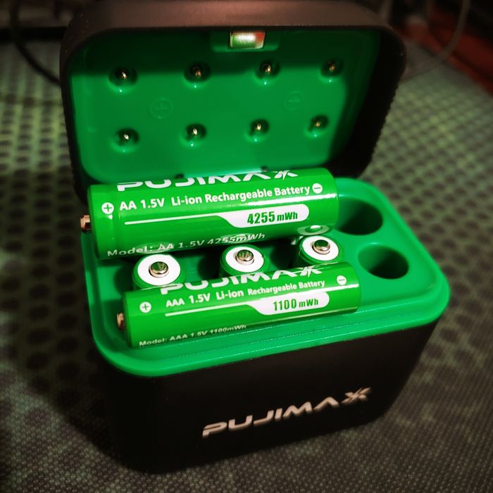 Аккумуляторы Pujimax 1.5V Li-ion AA 2.8Ah+AAA 730mAh+кейс