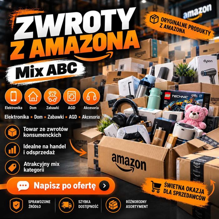 Zwroty z Amazona Mix ABC – Elektronika, AGD, Dom, Zabawki