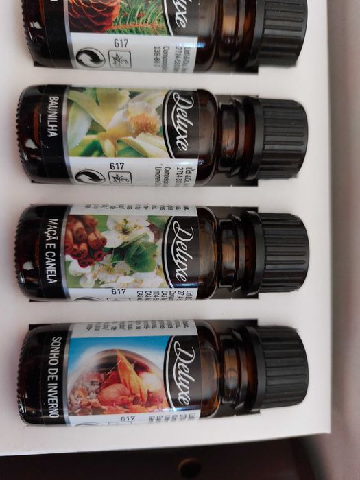 Kit 6 óleos, velas e difusores de óleos aromaterapia