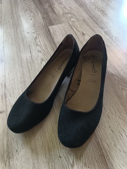 Buty czółenka skórzane skóra naturalna 39