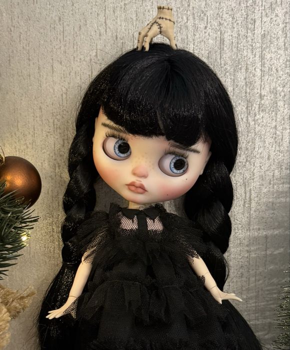 ООАК Венсдей Лялька Blythe Венздей Блайз кастом Уэнздей кастом