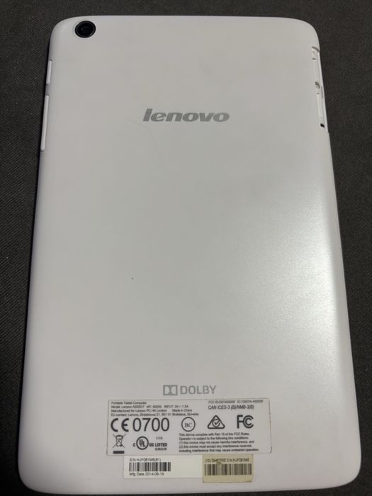 Lenovo A8-50F tablet 8”