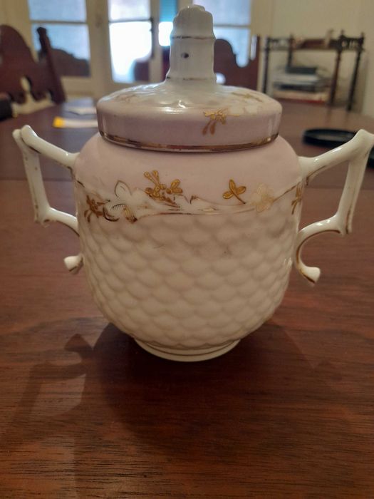 Vista Alegre Antique Sugar Bowl