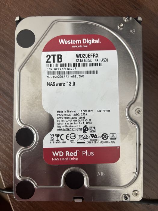 中古品さん専用 WD Red 2.0TB HDD WD20EFRX 新品未開封 バルク WD Red