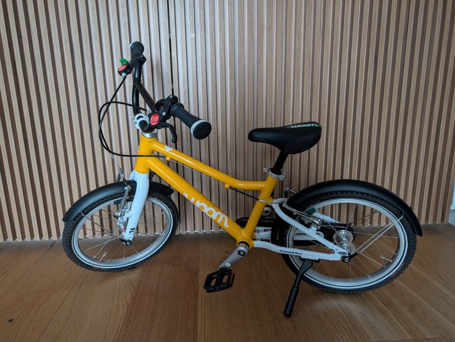 Rower Woom 3 Go żółty + błotniki i nóżka